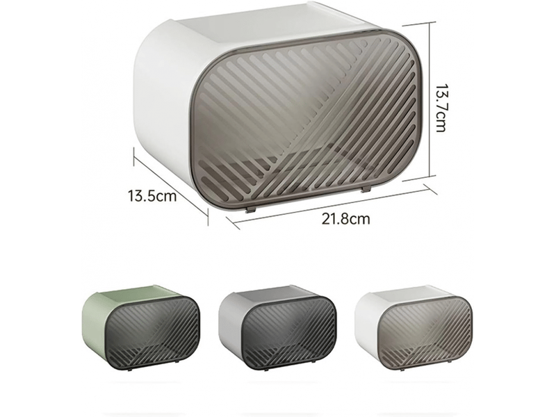  Couvercle de boîte à mouchoirs, boîte à mouchoirs murale, support de rangement pour rouleau de papier (blanc)  - Conforama B