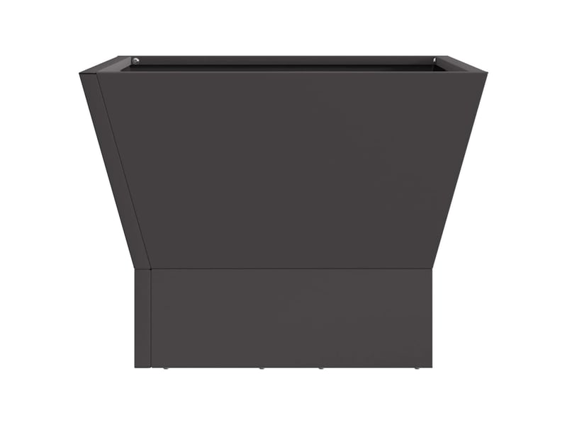 Brasero exterieur, foyer camping noir 40x40x35 cm acier patiné - Conforama E