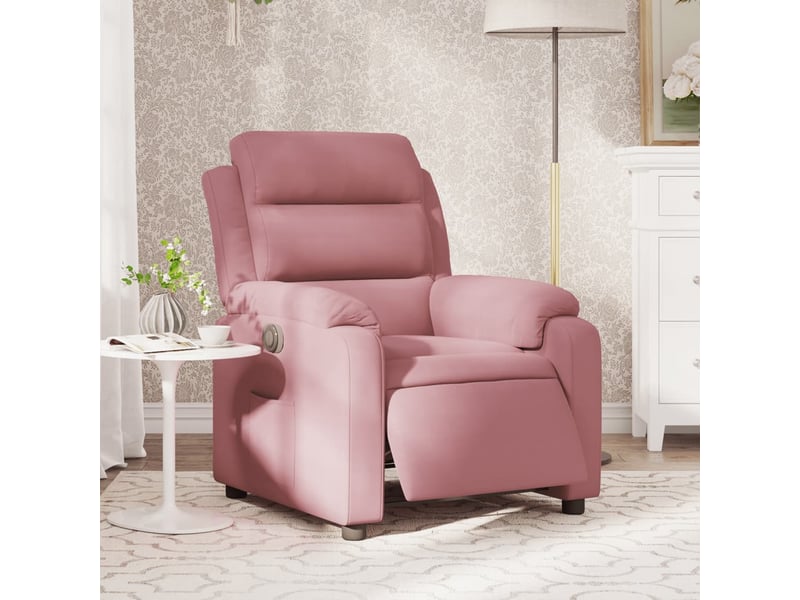  Vidaxl fauteuil inclinable électrique rose velours  - Conforama B