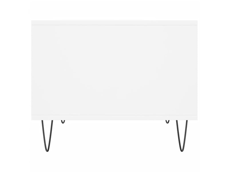  Table basse | table d'appoint salon blanc 60x50x40 cm bois d'ingénierie shl6882  - Conforama E