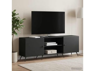 Meuble tv coloris noir 150 cm <strong></strong>  <strong></strong>