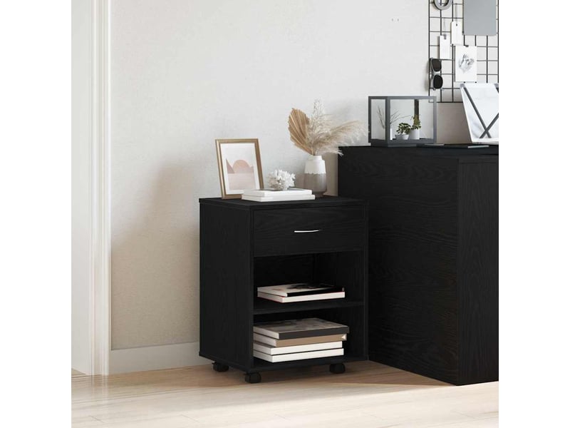  Armoire de rangement, commode de rangement 46 x 36 x 59 cm bois d'ingénierie  - Conforama D