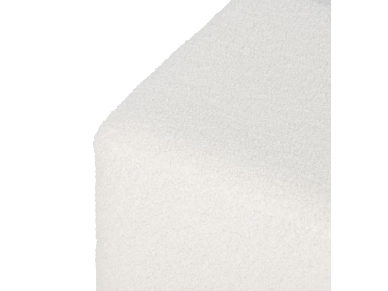 Pouf INAYA coloris blanc - Conforama T