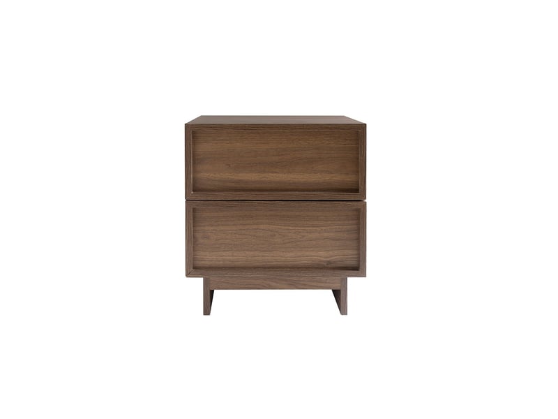  Lot 2 tables de chevet effet bois foncé 40 x 38,5 x 45 cm 63270 - Conforama D