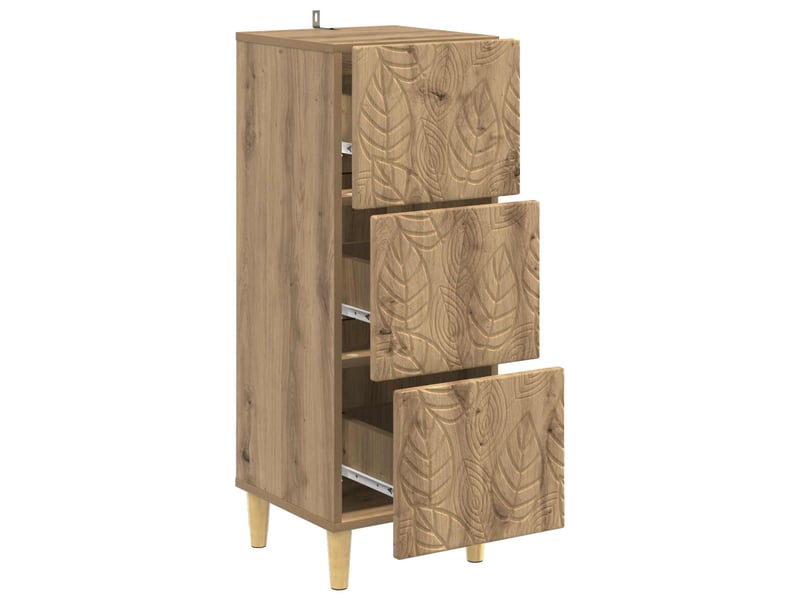 Armoire de rangement bureau, armoire à tiroirs 33 x 34.5 x 90 cm bois d'ingénierie shl7860 - Conforama D