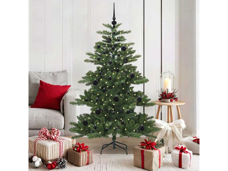 Sapin de noël artificiel, arbre de noël à branches articulées vert 150 cm shl7568 - Conforama B