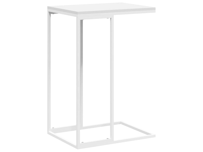  Table d'appoint | bout de canapé table basse blanc 40x30x59 cm bois d'ingénierie  - Conforama A