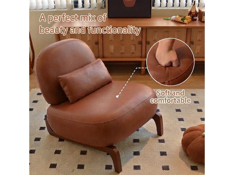 Fauteuil, 86,9x72,1x69,9 cm, en bois massif, marron cao-W5318S00018-conf-NEW - Conforama C