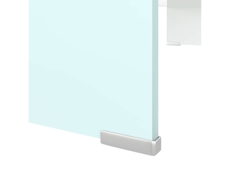  Meuble tv - banc tv - meuble de rangementsupport pour moniteur 80x30x13 cm verre vert  - Conforama E