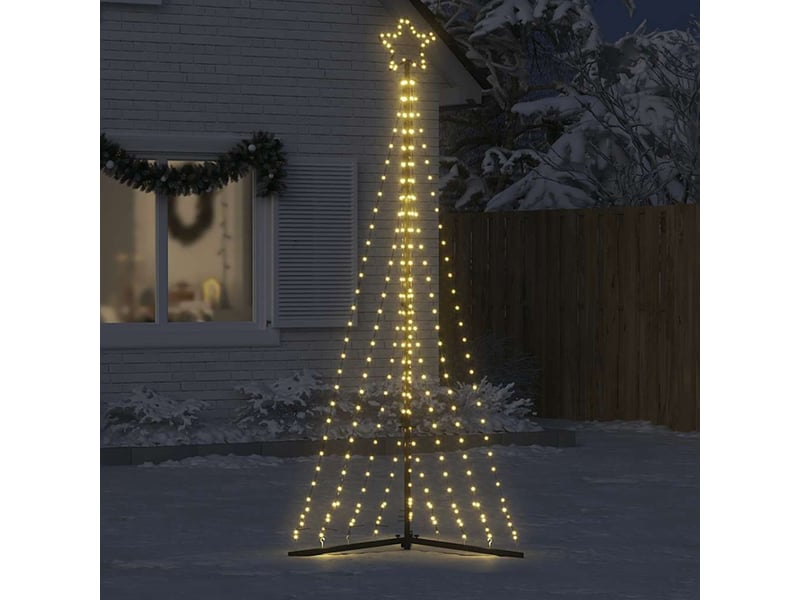 Sapin de noël, arbre de noël à led 447 led blanc chaud 250 cm - Conforama C