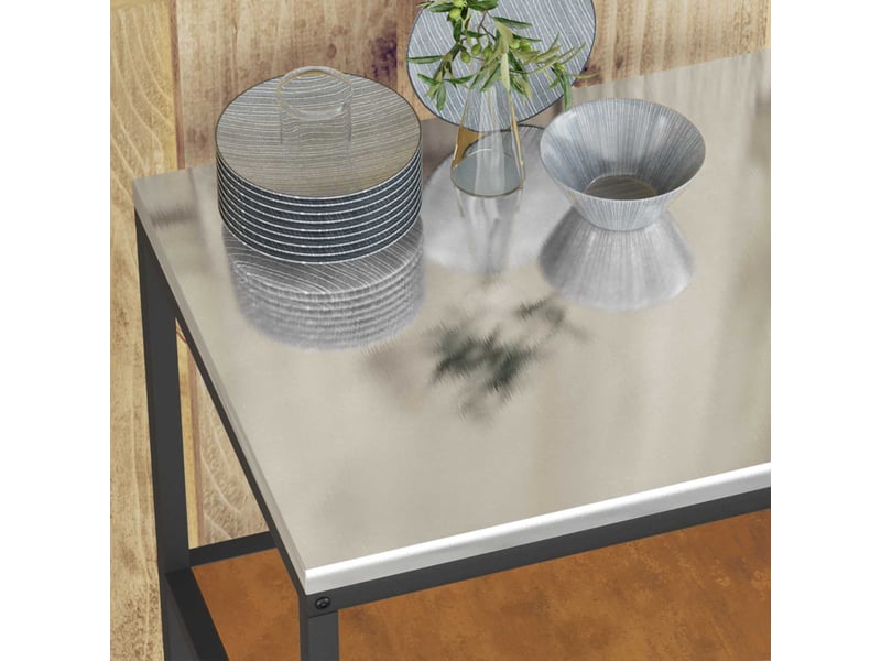  Étagère de cuisine, étagère de rangement hattem rouillé 90x50x92cm acier  - Conforama E
