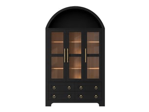 Vitrine coloris noir  BIQZUYA  - 110 cmx185 cm