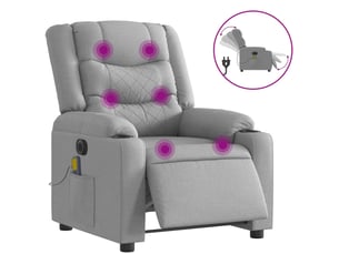 Fauteuil relax électrique  <strong></strong> Tissu argenté