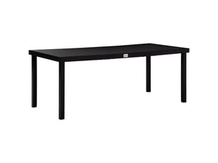 Table à manger de jardin pour 8 personnes, table de jardine en aluminium, pour patio, terrasse, 190 x 90 x 74