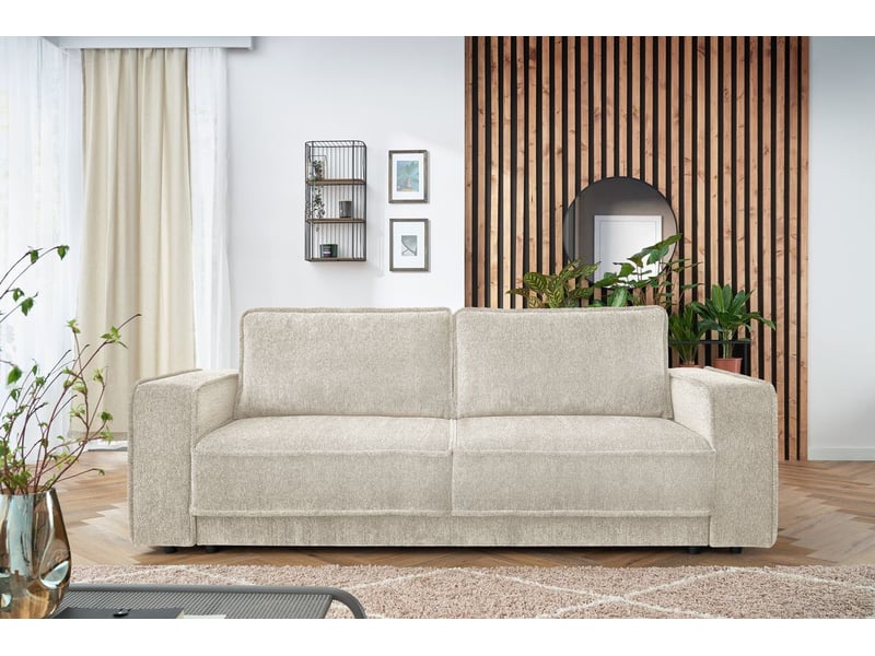  Bobochic canapé droit convertible coffre emile blanc EMILE - Conforama D