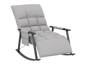 Pouf / repose pied VIVRYN  gris