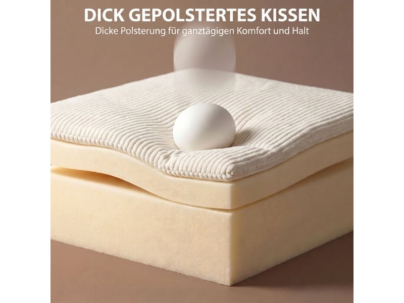  Canapé-lit dossier réglable couchage d'appoint fonction lit rangement dissimulé revêtement en velours côtelé coloris beige  - Conforama D