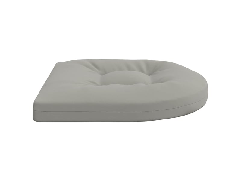  Lot de 4 coussins de siège, coussins d'assise 100 % polyester gris cf60069  - Conforama D