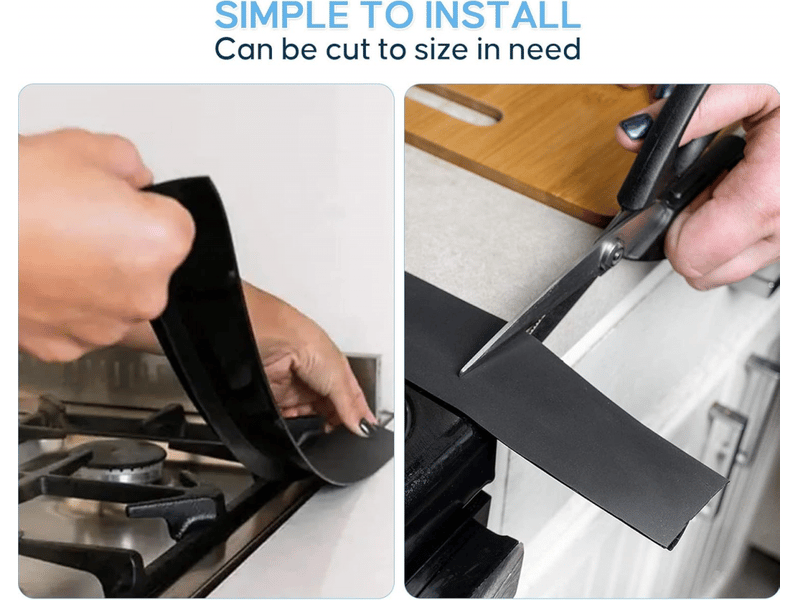  Paquet de 2 couvercles de joint de comptoir de cuisine en silicone, longueur de remplissage 76 cm  - Conforama E