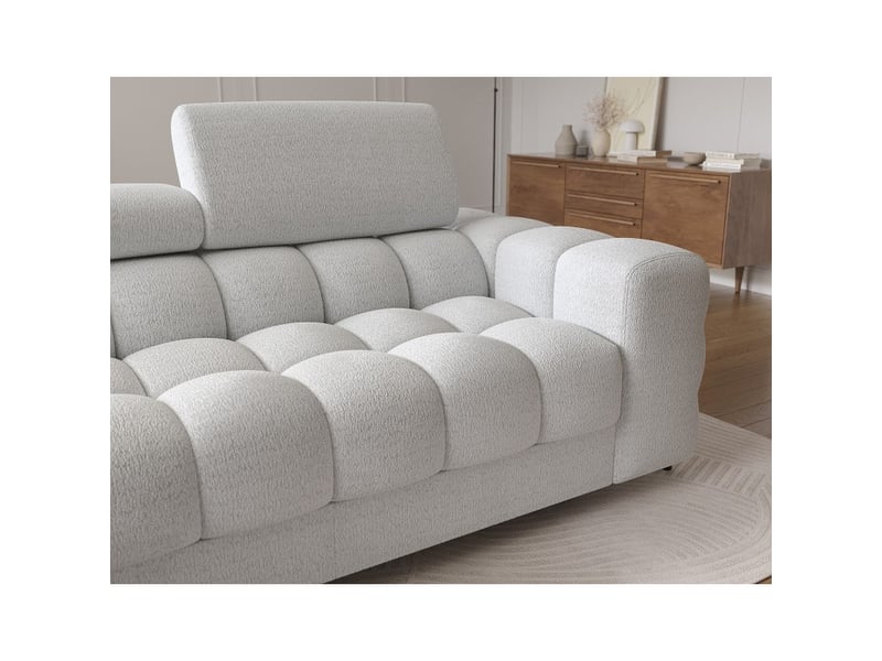 Canapé d'angle gauche convertible gris foncé allure contemporaine 285x99x181cm filtro - Conforama D