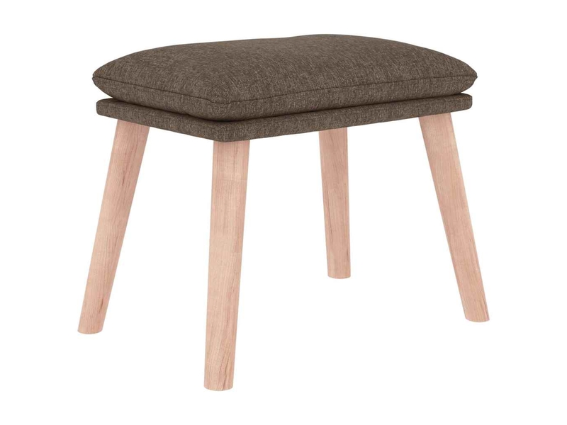  Vidaxl chaise à bascule avec repose-pied taupe tissu  - Conforama E