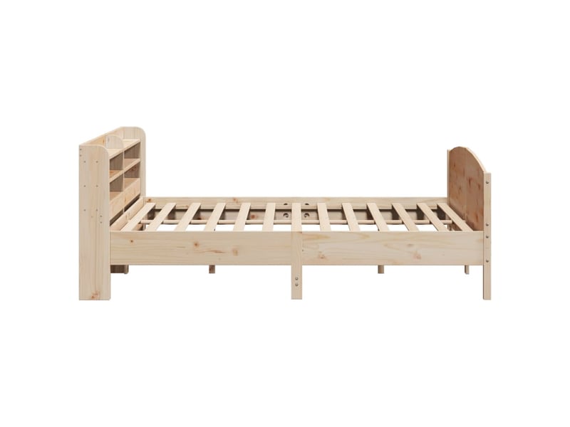  Lit double- lit adulte -  cadre de lit sans matelas 180x200 cm bois massif de pin  - Conforama D