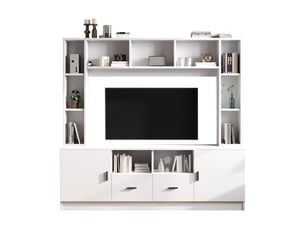 Meuble tv coloris blanc 180 cm OSUPNESSEE  