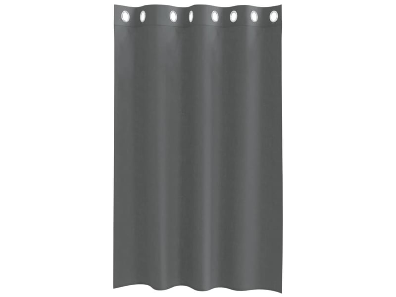  Lot de 2 rideaux en voile, voilages avec œillets gris foncé 140x175 cm cf44364  - Conforama D