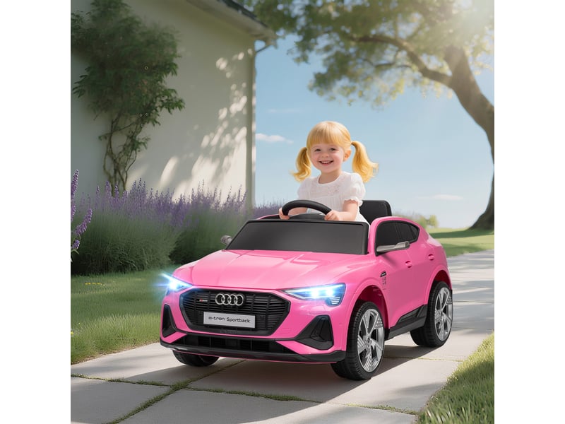  Voiture électrique pour enfants 12v audi e-tron avec télécommande et ceinture de sécurité, pour les enfants de 3 à 5 ans  - Conforama D