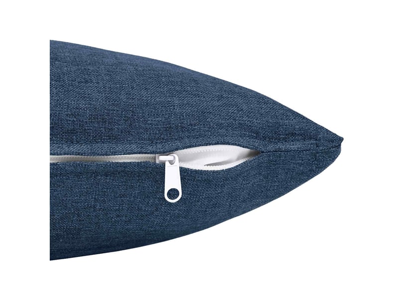  Lot de 2 coussins avec oreiller, coussins décoratifs heerlen bleu tissu cf50184  - Conforama D
