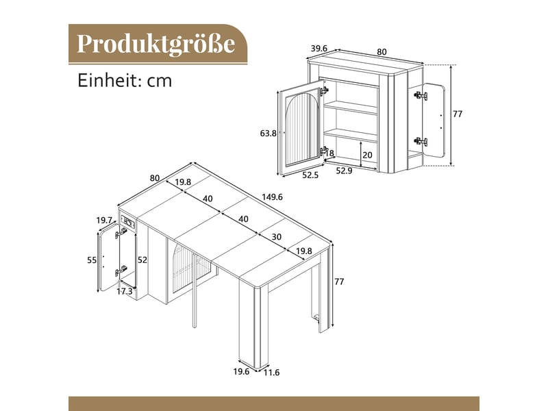  Îlot de cuisine mobile en bois 83x39.6-149.6x77cm avec table extensible à plateaux amovibles,led,usb et usb-c et rangements,mdf,blanc Sol Morn - Conforama C