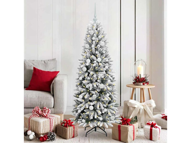  Sapin de noël - arbre de noël artificiel blanc 150 cm  - Conforama B