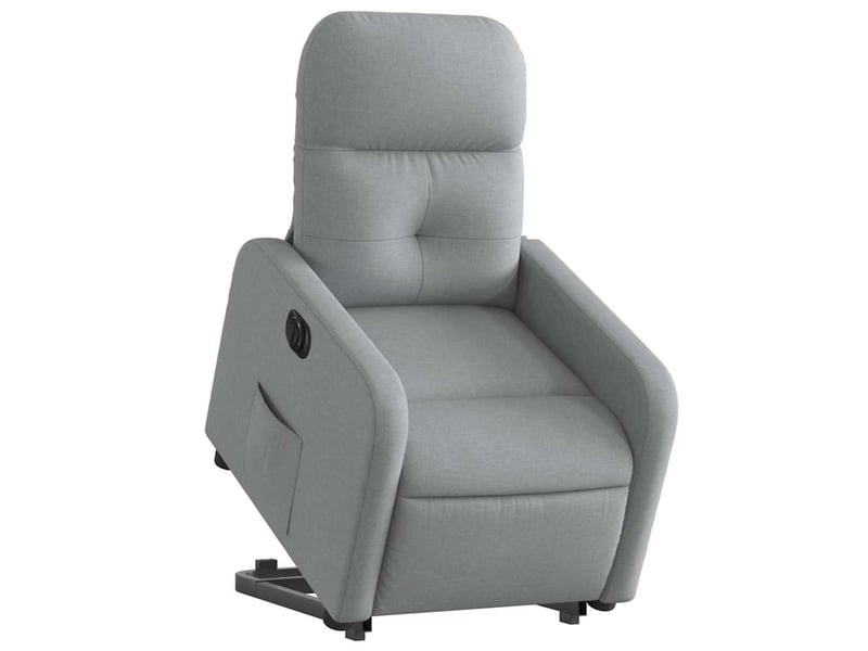  Fauteuil inclinable électrique, fauteuil relax salon gris clair tissu shl28035  - Conforama C
