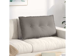 Coussin de dos, coussin de dossier taupe 80 x 19 x 50 cm tissu cf55034
