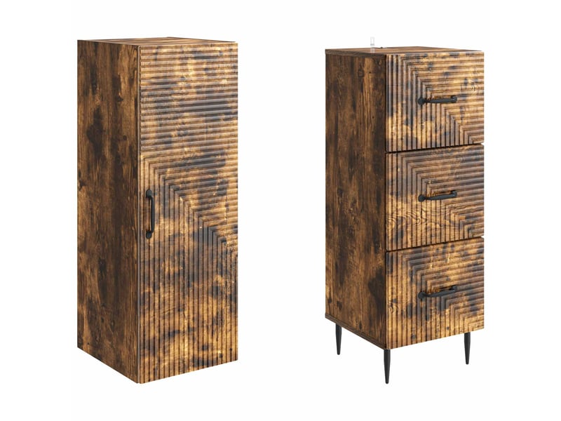  Ensemble de meubles 2 pcs, rangement de salon 33 x 34,5 x 90 cm bois d'ingénierie shl4829  - Conforama D