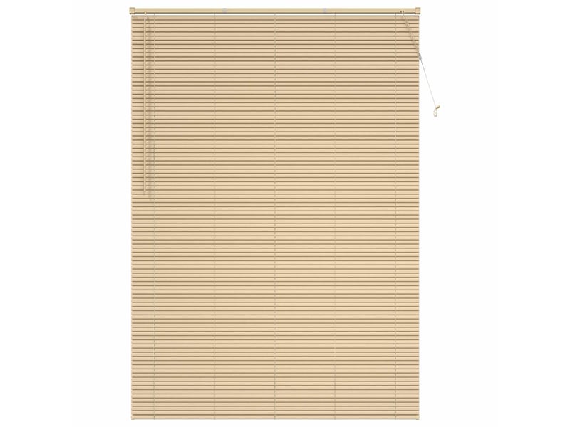 Store vénitien, store de fenêtre marron clair avec motif 213 x 150 cm 25 mm pvc cf47945 - Conforama A