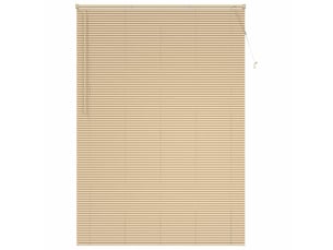Store vénitien, store de fenêtre marron clair avec motif 213 x 150 cm 25 mm pvc cf47945