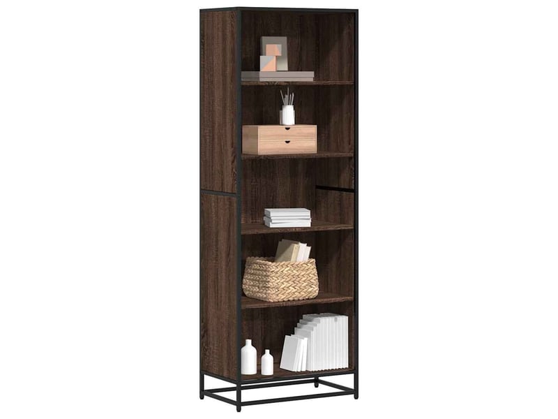  Bibliothèque, étagère de rangement chêne marron 60x35x170,5 cm bois d'ingénierie  - Conforama B