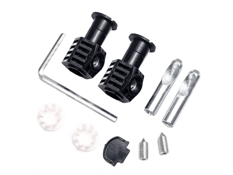  Kit de fixation universel pour wc suspendu, charnière de fixation, pour fixer solidement les wc suspendus (noir)  - Conforama A