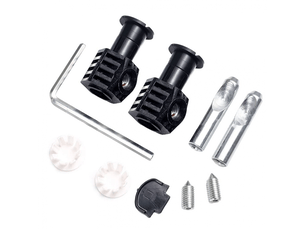 Kit de fixation universel pour wc suspendu, charnière de fixation, pour fixer solidement les wc suspendus (noir)