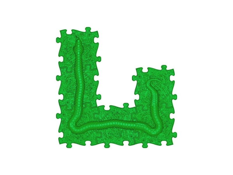  Tapis sensoriel muffik parcours serpent - 6 pièces, vert MFK-050-4 - Conforama A