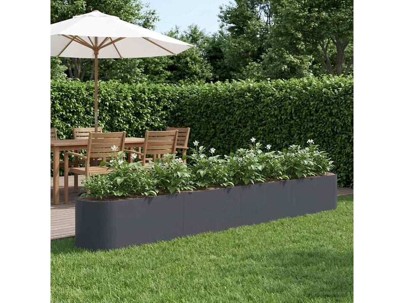 Jardinière - jardin surélevé anthracite 360 x 40 x 40 cm - Conforama B
