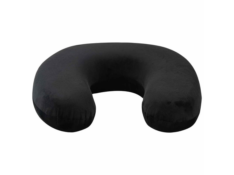  Coussin de voyage pour le cou noir mousse à mémoire de forme cf56385  - Conforama D
