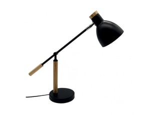 Lampe de bureau fabrilamp biel noirhêtre 1 x e27 articulée orientable 48x15x50 cm