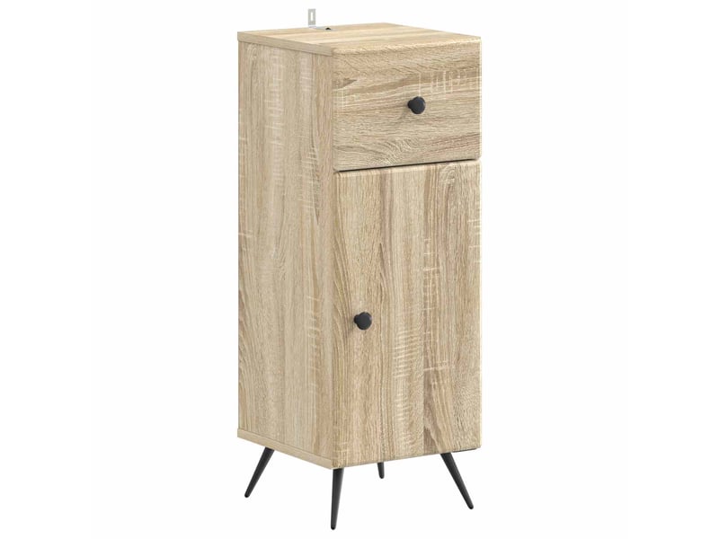 Ensemble de meuble de salle de bain 3 pièces breda chêne sonoma cf63352 - Conforama C