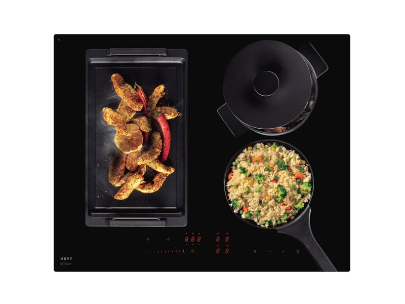 Novy - table de cuisson à induction 65cm 7400cm noir 1763 - 1763 - Conforama D