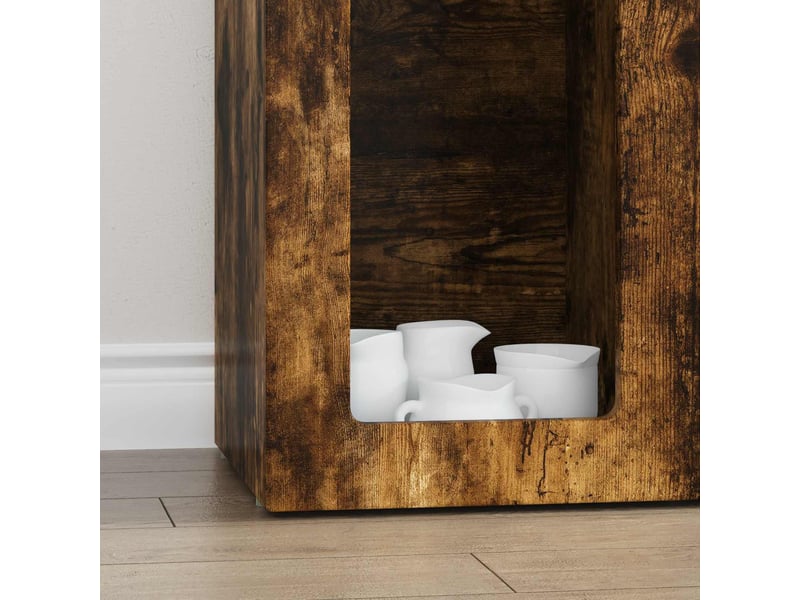  Buffet - bahut - meuble de rangement elst chêne fumé 59 x 35 x 100,5 cm bois d'ingénierie  - Conforama E