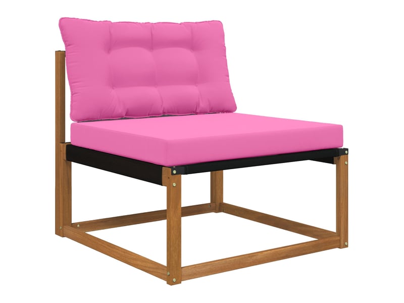  Coussin de canapé d'extérieur, coussin de chaise polyester rose 80 x 68,5 cm cf54141  - Conforama C