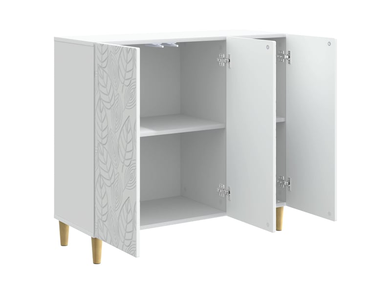 Buffet - bahut - meuble de rangement blanc 89 x 34,5 x 80 cm bois d'ingénierie  - Conforama D