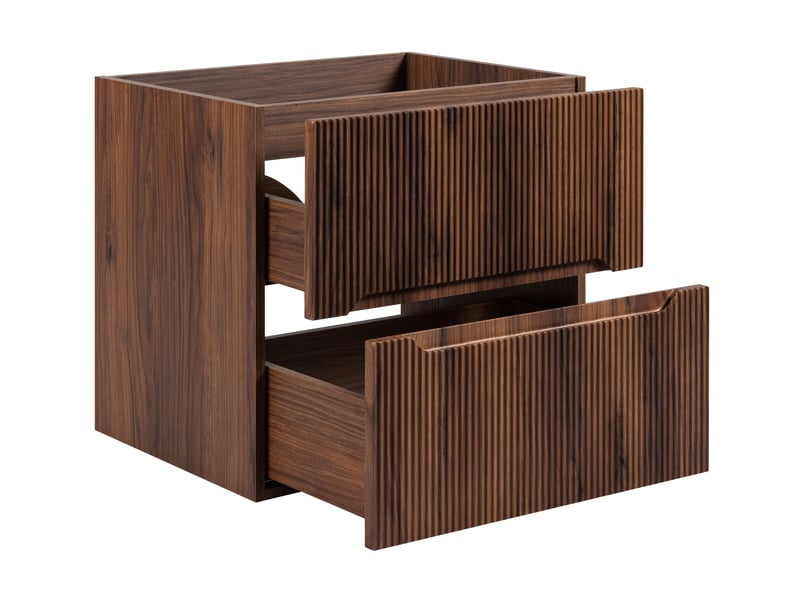  Meuble sous vasque suspendu novo effet noyer warmia 60 cm  - Conforama E